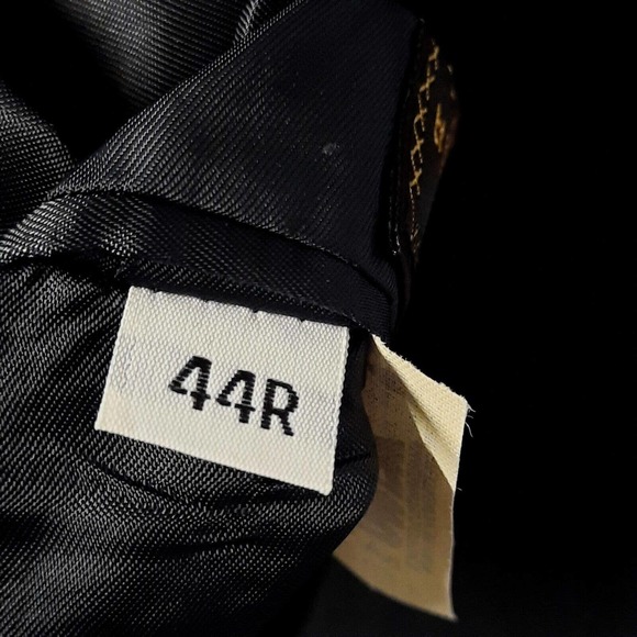 Vintage Hart Schaffner Marx Suit Blazer Men 44R Blue Stripe Sport Coat Wool - Picture 6 of 9